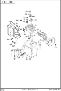 Part Location Diagram of 284-35904-03 Subaru Gasket 1 (Insulator)