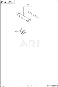 900 Accessory Diagram and Parts List for EX130D00026  Subaru Engine