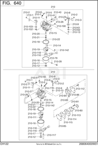 Part Location Diagram of 252-62551-20 Subaru Carburetor Ay