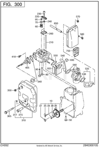 300 Intake And Exhaust Diagram and Parts List for RAS17023094  Subaru Generator
