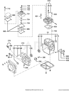 Part Location Diagram of 20F-00607-40 Subaru Flange Bolt