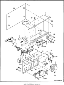 2400 Control (Remote Type) Germany And Bs Receptacle Diagram and Parts List for RGV12K36030  Subaru Generator