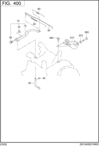 Governor Operation Diagram and Parts List for EX300DS2070 EX300 Subaru Engine