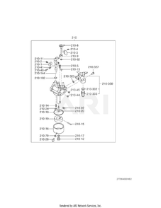 640 Fuel And Lubricant Diagram and Parts List for EX170DT1140  Subaru Engine