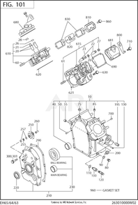 Part Location Diagram of 263-45004-01 Subaru Governor Gear Complete