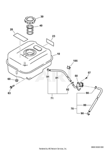 Part Location Diagram of 20B-62601-31 Subaru Fuel Pipe Complete