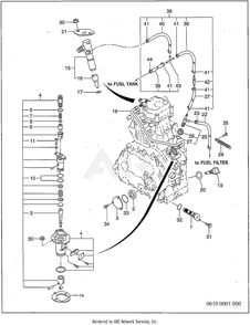 Part Location Diagram of 243-64301-00 Subaru Oil Filter Ay