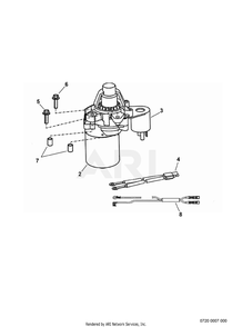720 Starter Motor Diagram and Parts List for EA175VS7300  Subaru Engine