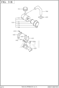 315 Intake Diagram and Parts List for EH722DSF540  Subaru Engine