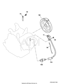 700 Ignition Diagram and Parts List for EX400D51040  Subaru Engine