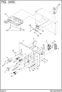 Control Box Diagram and Parts List for RGM1D018000 RGV14000 Subaru Generator