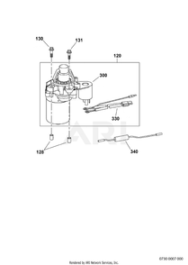 730 Starter Motor Diagram and Parts List for EA190VS5050  Subaru Engine