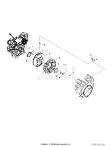 700 Electric Device Diagram and Parts List for EH900DS0010  Subaru Engine