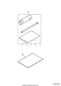 Accessories Diagram and Parts List for EH035AA1307  Subaru Engine
