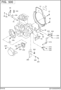 Cooling,starting Diagram and Parts List for DY410YD2600 DY410 Subaru Engine