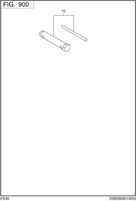 Accessories Label Diagram and Parts List for EX400DM5030 EX400 Subaru Engine