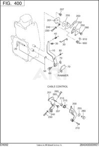 Part Location Diagram of 234-42701-01 Subaru Governor Rod