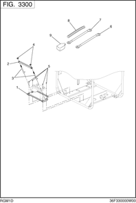 Battery Frame Diagram and Parts List for RGM1D018000 RGV14000 Subaru Generator