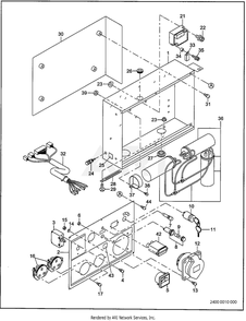 2400 Control Bf And Bs Receptacle Diagram and Parts List for RGV10K36040  Subaru Generator