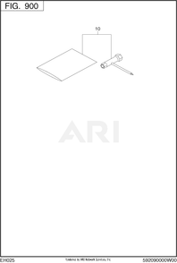 900 Accessory Diagram and Parts List for EH025PA1206  Subaru Engine
