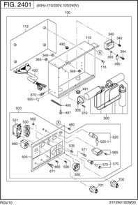 Control Box Diagram and Parts List for RGV10K62030 RGV10100 Subaru Generator