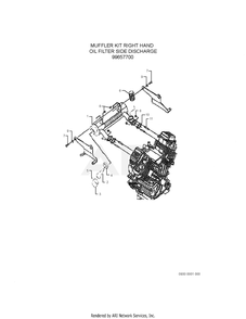 930 Accessories Diagram and Parts List for EH900DS0010  Subaru Engine