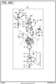 642 Fuel And Lubricant Diagram and Parts List for RAS17023094  Subaru Generator