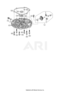 110 Crankcase Diagram and Parts List for EA190VS5030  Subaru Engine