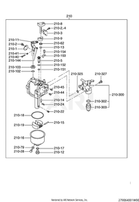 Part Location Diagram of 279-62362-00 Subaru Carburetor Ay