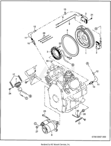 700 Electrical Device Diagram and Parts List for RGV10K77010  Subaru Generator