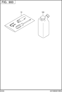 Accessories Diagram and Parts List for EC04EAX0520 EC04E Subaru Engine