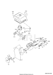 300 Intake And Exhaust Diagram and Parts List for EH650DC5430  Subaru Engine