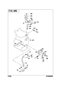 Governor,operate Group Diagram and Parts List for EY200BC0500 EY200 Subaru Engine