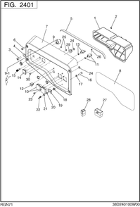 Control Box Diagram and Parts List for RGN71026500 RGN7100E Subaru Generator
