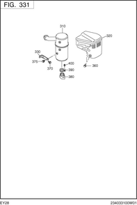 Intake,exhaust Diagram and Parts List for EY280DC0510 EY280 Subaru Engine