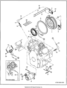 700 Electrical Device Diagram and Parts List for RGV12K36030  Subaru Generator
