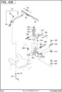 Part Location Diagram of 277-42301-33 Subaru Governor Lever