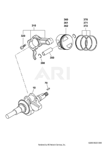 Part Location Diagram of 20A-23531-07 Subaru Piston Ring Set