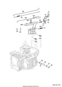 400 Governor Diagram and Parts List for EA190VS5040  Subaru Engine