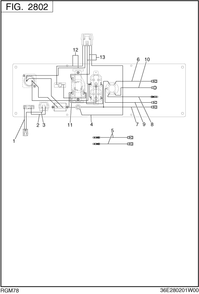 Wire Harness Diagram and Parts List for RGM78016510 RGX7800E Subaru Generator