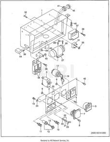 2400 Control Diagram and Parts List for RD330017640  Subaru Generator