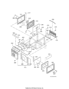 2500 Cover Diagram and Parts List for RAS43023770  Subaru Generator