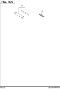 Accessories Label Diagram and Parts List for EY203DC0760 EY203 Subaru Engine