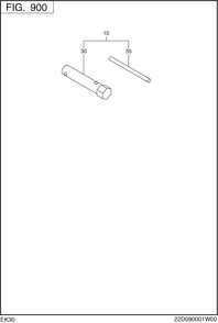 Accessories Label Group Diagram and Parts List for EK300BC7000 EK300 Subaru Engine