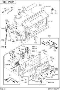 Control Diagram and Parts List for RAS43023610 S4300I Subaru Generator