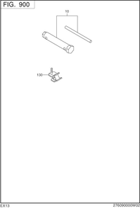 Accessories Label Diagram and Parts List for EX130D40036 EX130 Subaru Engine