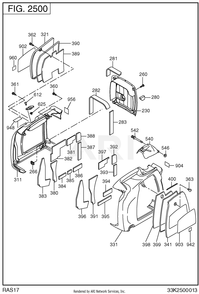 Part Location Diagram of 073-20045-00 Subaru Label,Hot & Gas