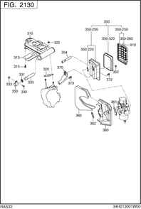 Engine Diagram and Parts List for RAS32016511 RG3200iSE Subaru Generator