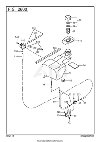 2600 Fuel And Lubricant Diagram and Parts List for RGS17023080  Subaru Generator