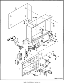 2400 Control 50hz - 220v, 240v Diagram and Parts List for RGV12K36030  Subaru Generator